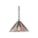 Larkbury Medium Tiffany Pendant - Black