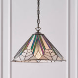 Larkbury Medium Tiffany Pendant - Black
