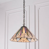 Larkbury Medium Tiffany Pendant - Black