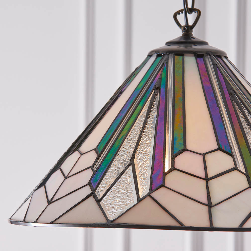 Larkbury Medium Tiffany Pendant - Black