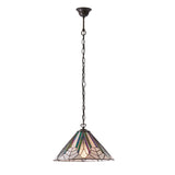 Larkbury Medium Tiffany Pendant - Black