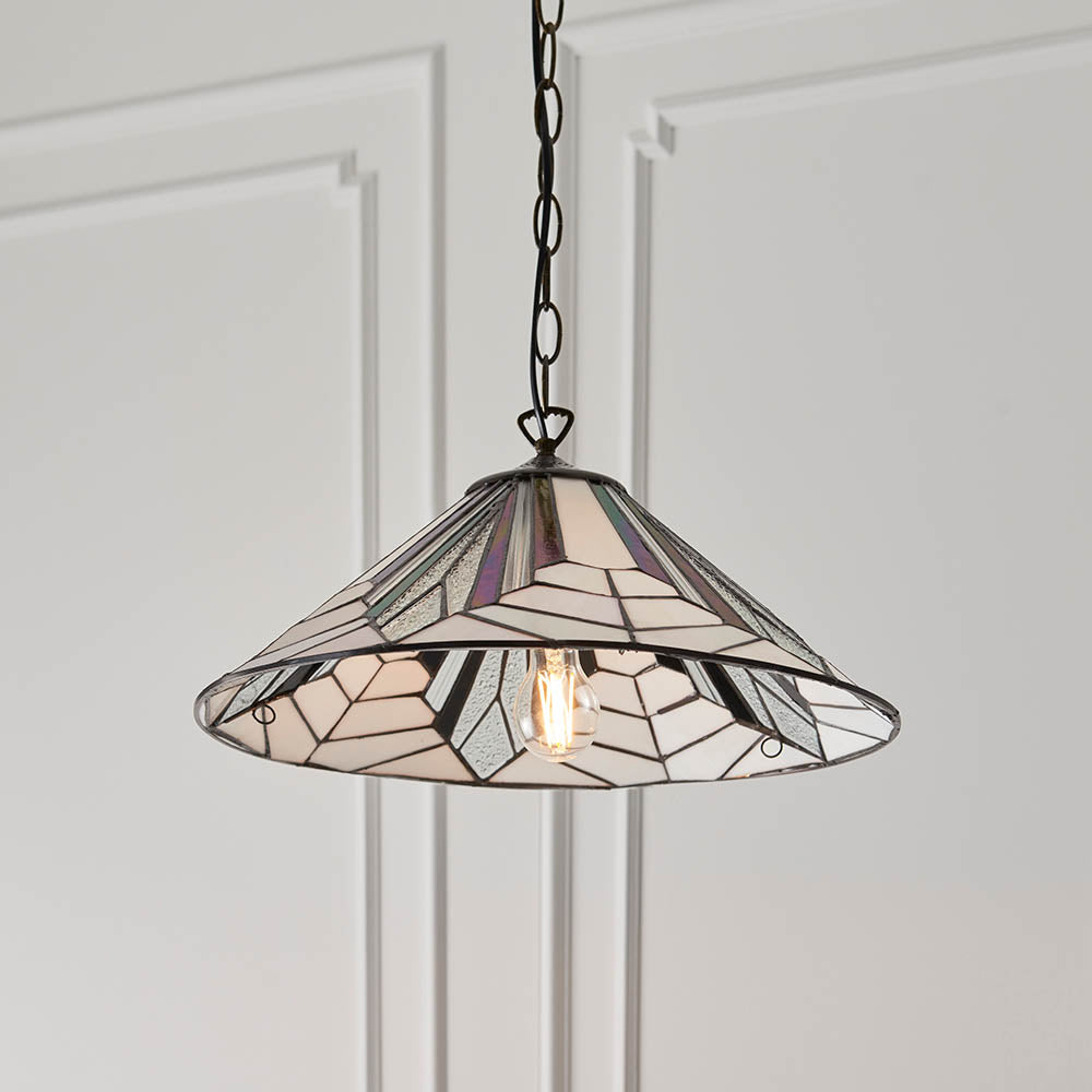 Larkbury Large Tiffany Pendant - Black