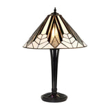 Larkbury Medium Tiffany Table Lamp - Black