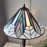 Larkbury Medium Tiffany Table Lamp - Black