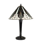Larkbury Medium Tiffany Table Lamp - Black