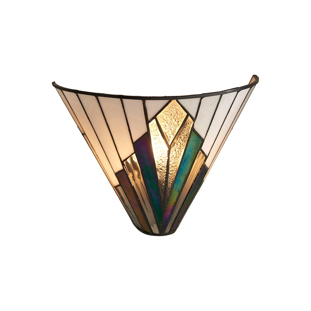 Larkbury Tiffany Wall Light - Black