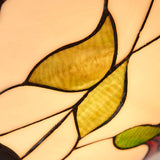 Amberhurst Large 2 Light Tiffany Flush Ceiling Light - Multicoloured