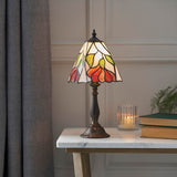 Amberhurst Mini Tiffany Table Lamp - Multicoloured