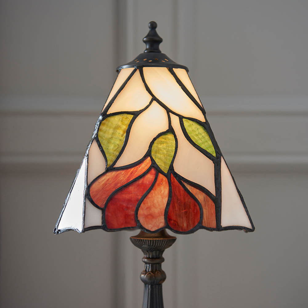 Amberhurst Mini Tiffany Table Lamp - Multicoloured