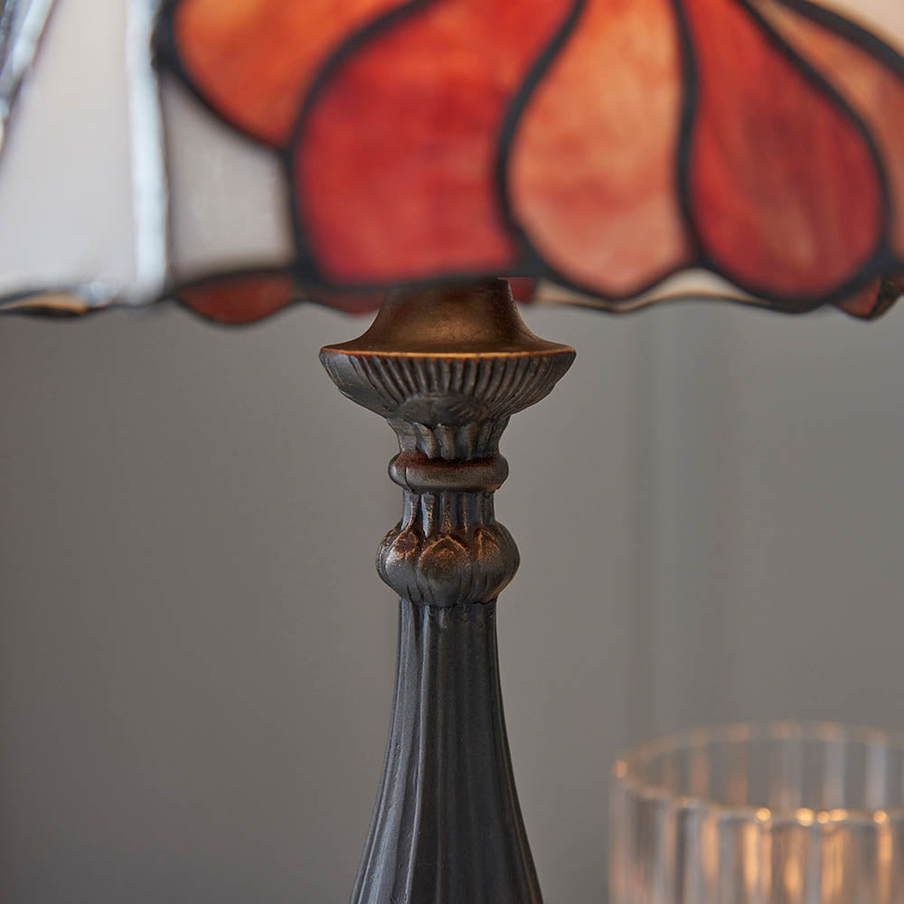 Amberhurst Mini Tiffany Table Lamp - Multicoloured
