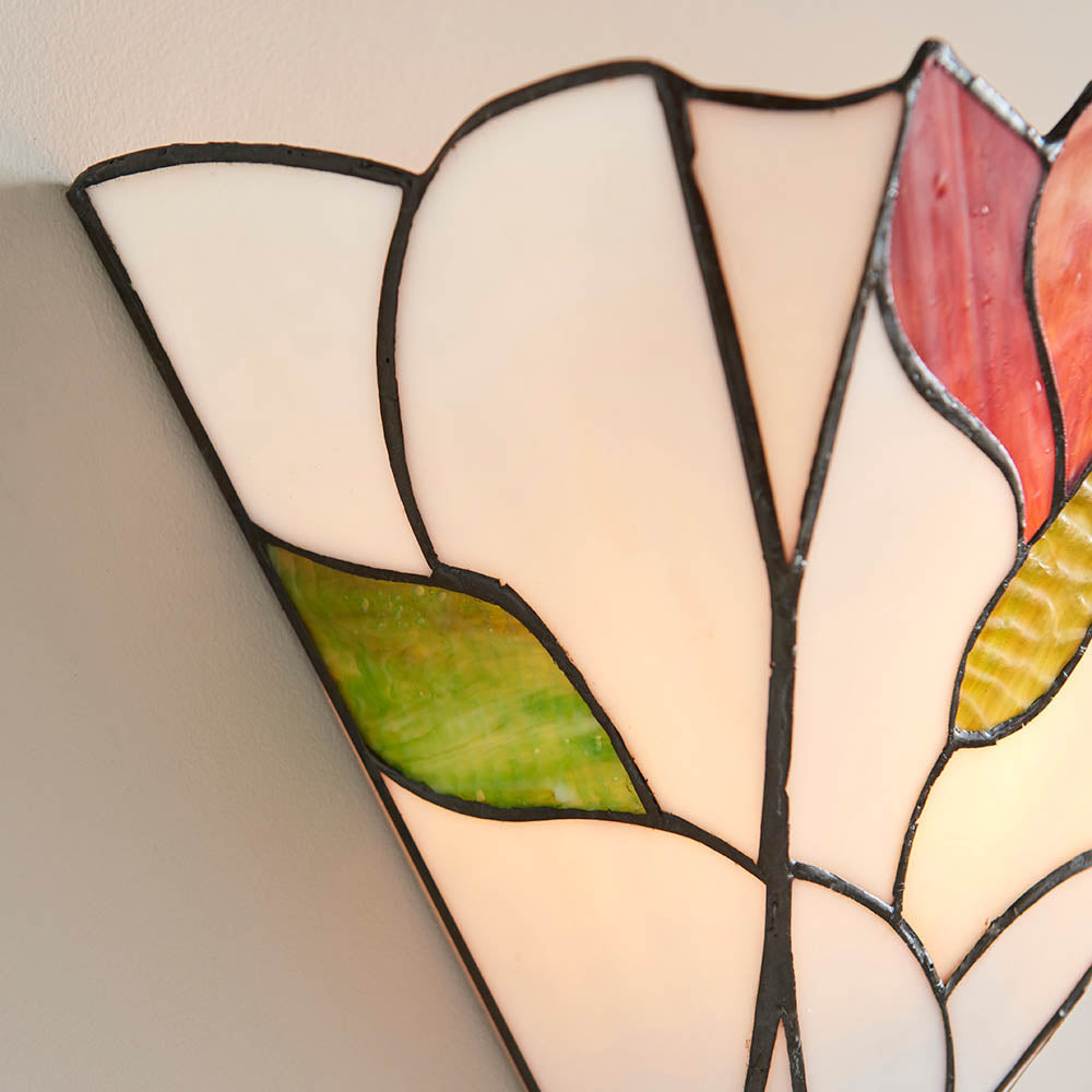 Amberhurst Tiffany Wall Light - Multicoloured
