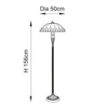 Marlgrove Tiffany Floor Lamp - Multicoloured