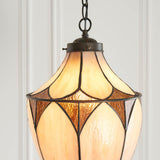 Marlgrove Medium Acorn Tiffany Pendant - Multicoloured