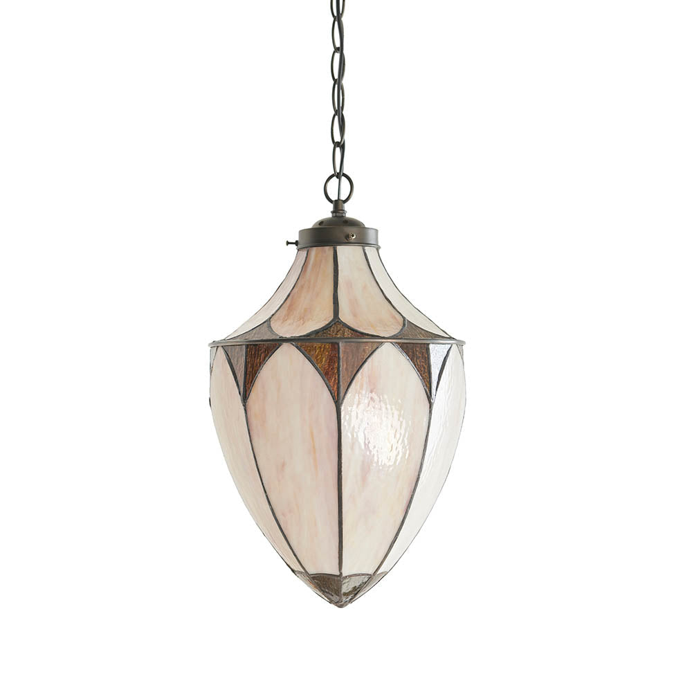 Marlgrove Medium Acorn Tiffany Pendant - Multicoloured
