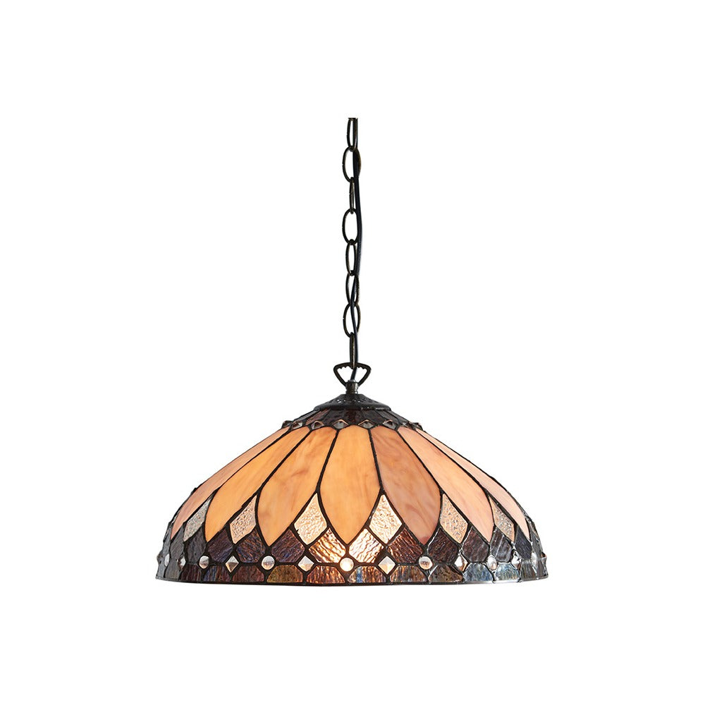 Marlgrove Medium Tiffany Pendant - Multicoloured