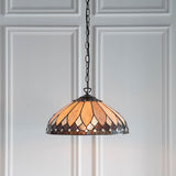 Marlgrove Medium Tiffany Pendant - Multicoloured