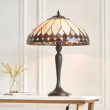 Marlgrove Medium Single Tiffany Table Lamp - Multicoloured