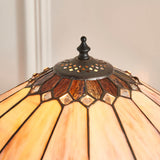 Marlgrove Medium Single Tiffany Table Lamp - Multicoloured