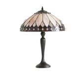 Marlgrove Medium Single Tiffany Table Lamp - Multicoloured