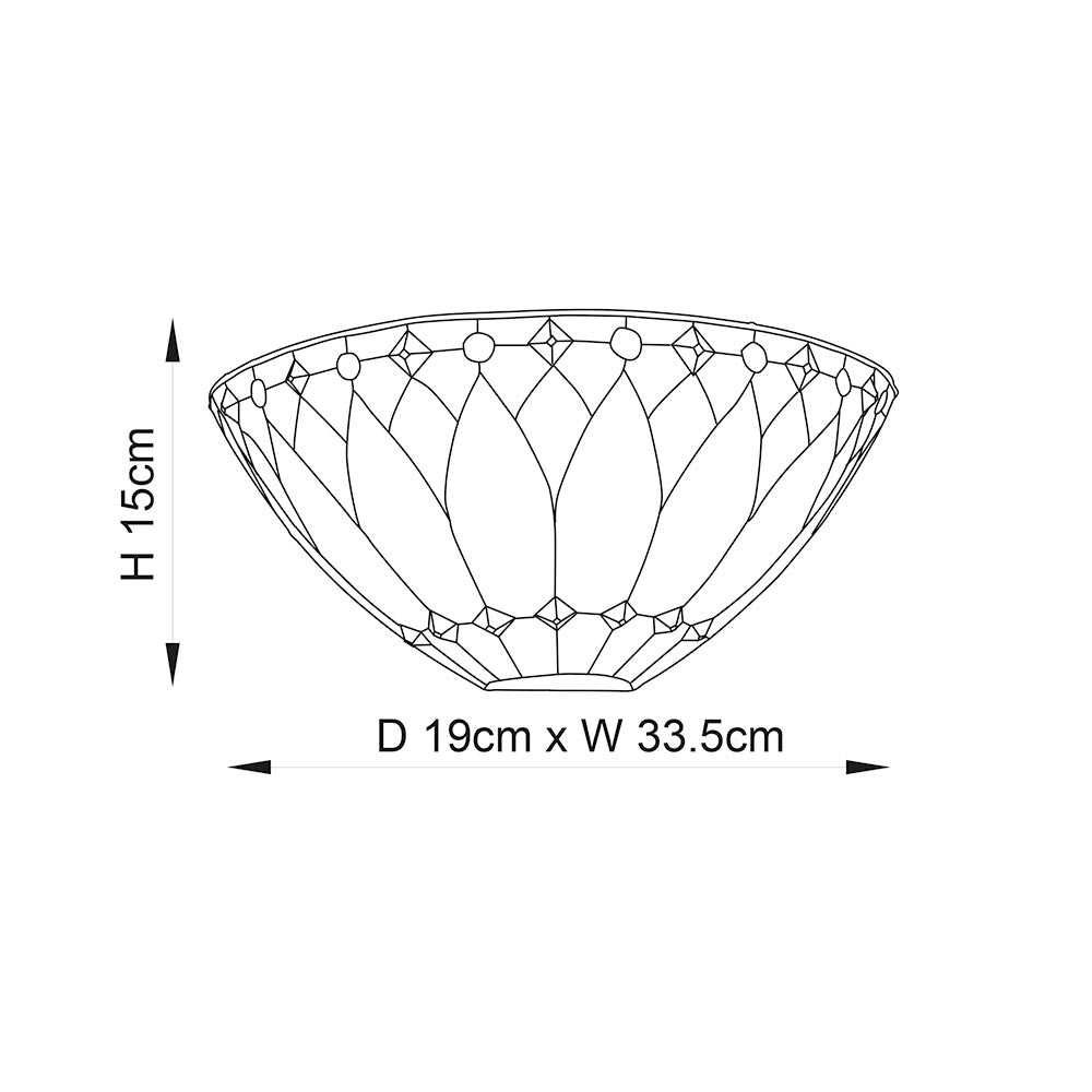 Marlgrove Tiffany Wall Light - Multicoloured