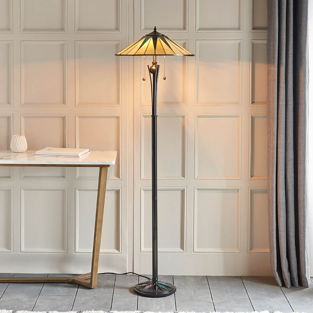 Wistcombe Tiffany Floor Lamp - Multicoloured