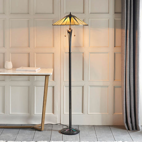 Wistcombe Tiffany Floor Lamp - Multicoloured