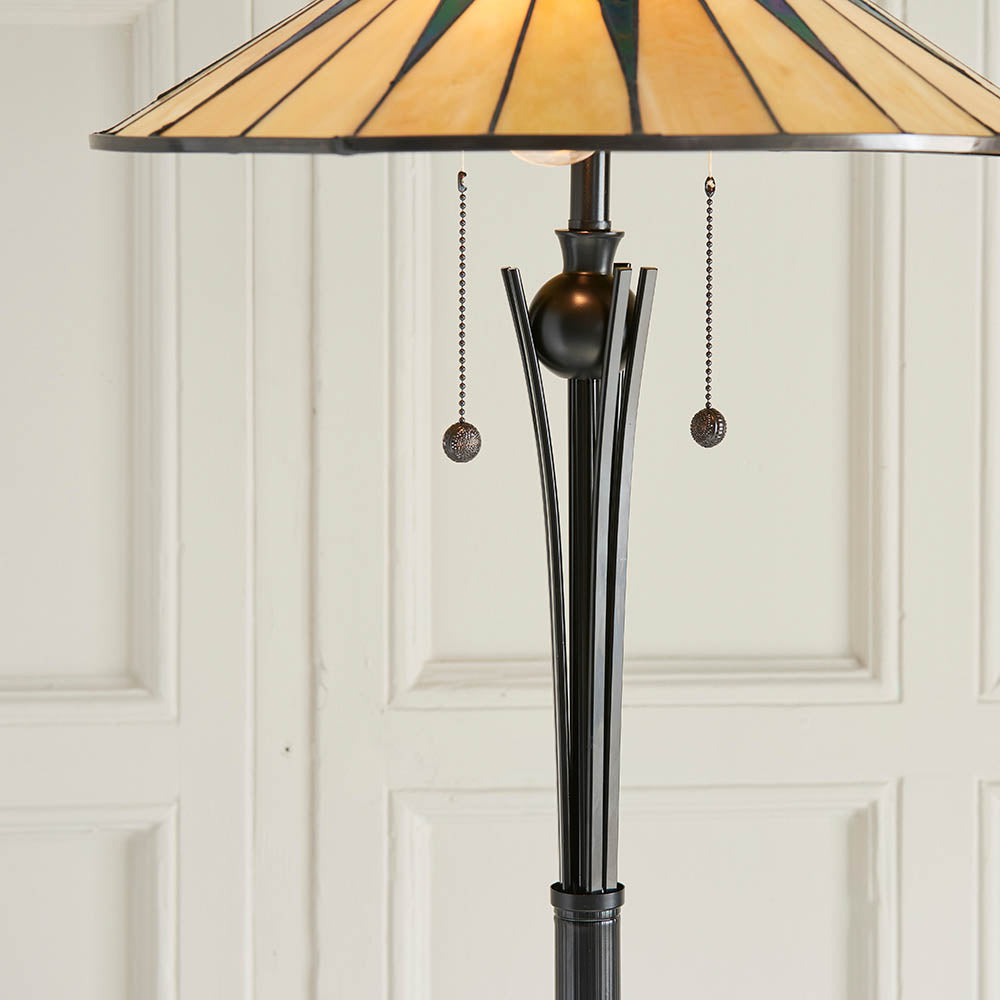 Wistcombe Tiffany Floor Lamp - Multicoloured