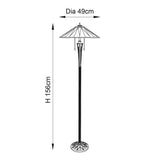 Wistcombe Tiffany Floor Lamp - Multicoloured