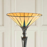 Wistcombe Uplighter Tiffany Floor Lamp - Multicoloured
