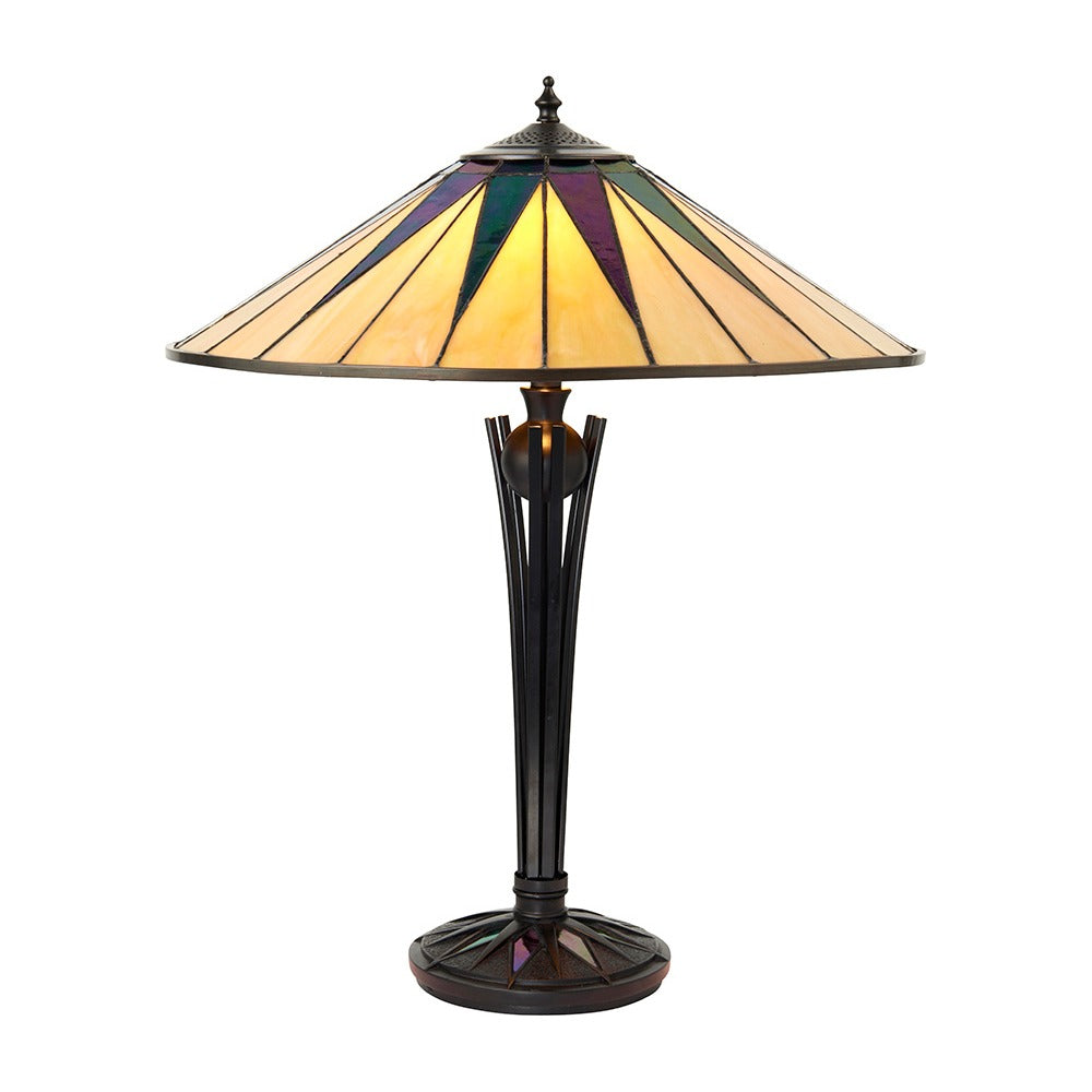 Wistcombe Large Tiffany Table Lamp - Multicoloured