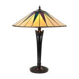 Wistcombe Large Tiffany Table Lamp - Multicoloured