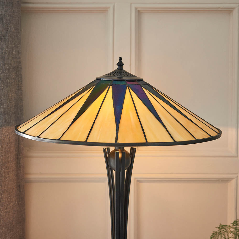 Wistcombe Large Tiffany Table Lamp - Multicoloured