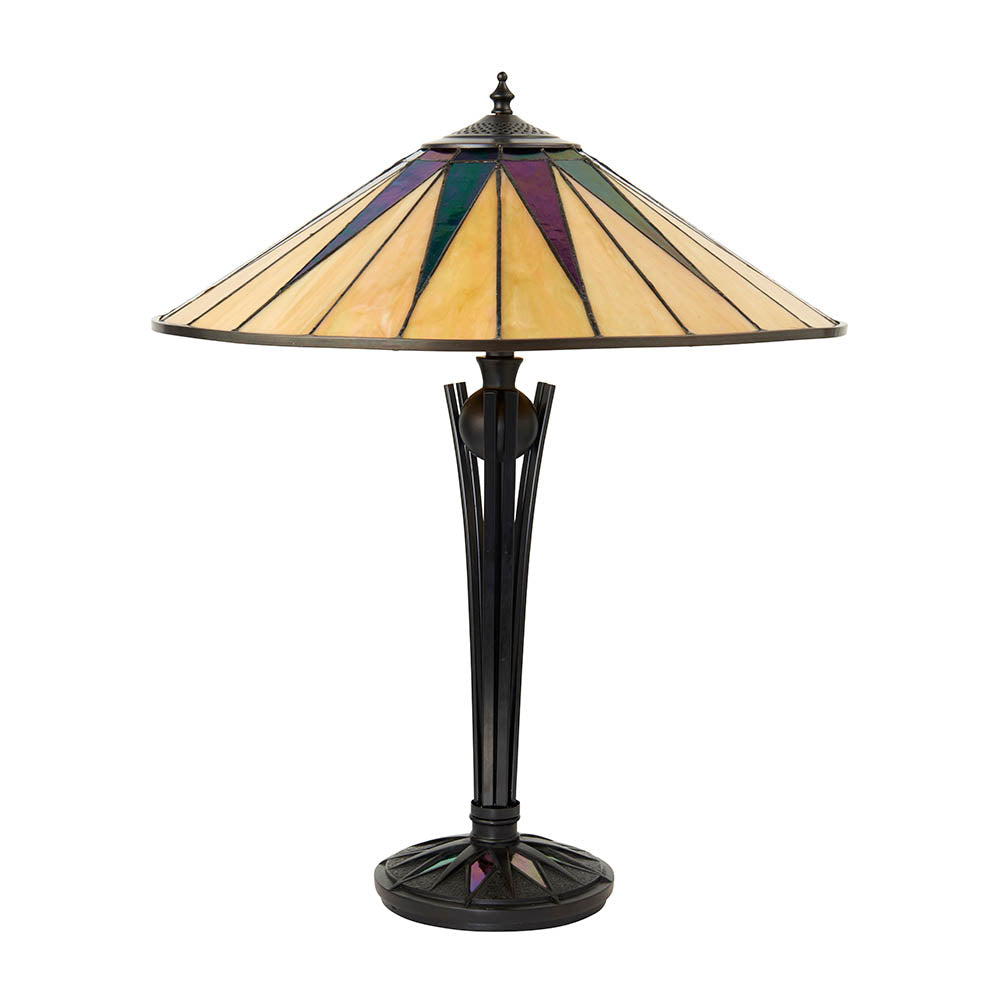 Wistcombe Large Tiffany Table Lamp - Multicoloured