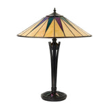 Wistcombe Large Tiffany Table Lamp - Multicoloured