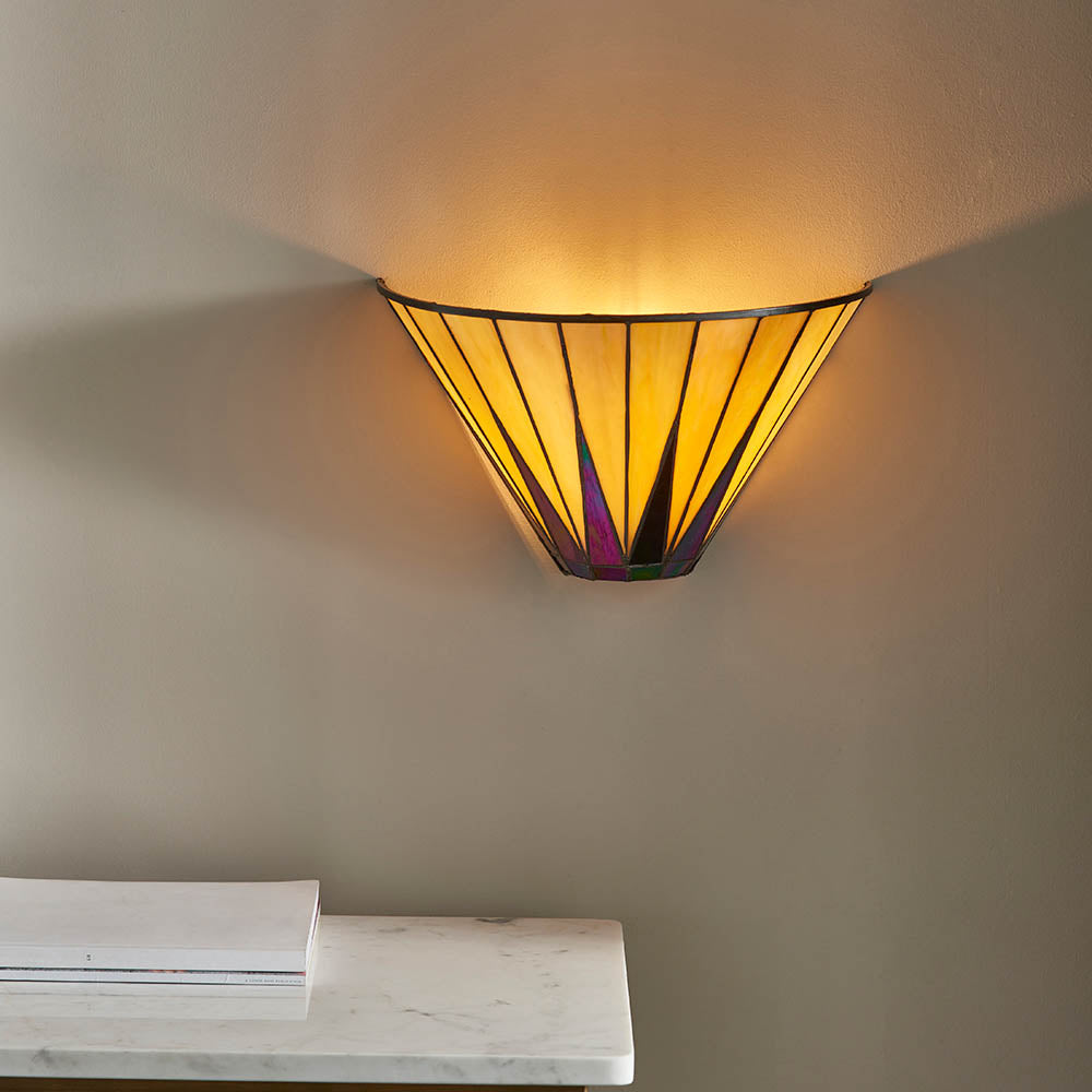 Wistcombe Tiffany Wall Light - Multicoloured