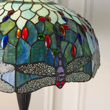 Alderworth Tiffany Floor Lamp - Blue