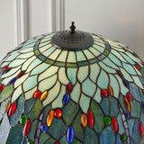 Alderworth Tiffany Floor Lamp - Blue