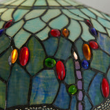 Alderworth Tiffany Floor Lamp - Blue