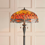 Alderworth Tiffany Floor Lamp - Flame