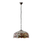 Alderworth Large 3 Light Tiffany Pendant - Beige