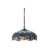Alderworth Medium 3 Light Tiffany Pendant - Blue