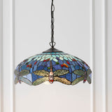 Alderworth Medium 3 Light Tiffany Pendant - Blue