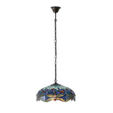 Alderworth Medium 3 Light Tiffany Pendant - Blue