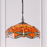 Alderworth Medium 3 Light Tiffany Pendant - Flame