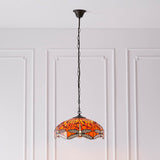 Alderworth Medium 3 Light Tiffany Pendant - Flame