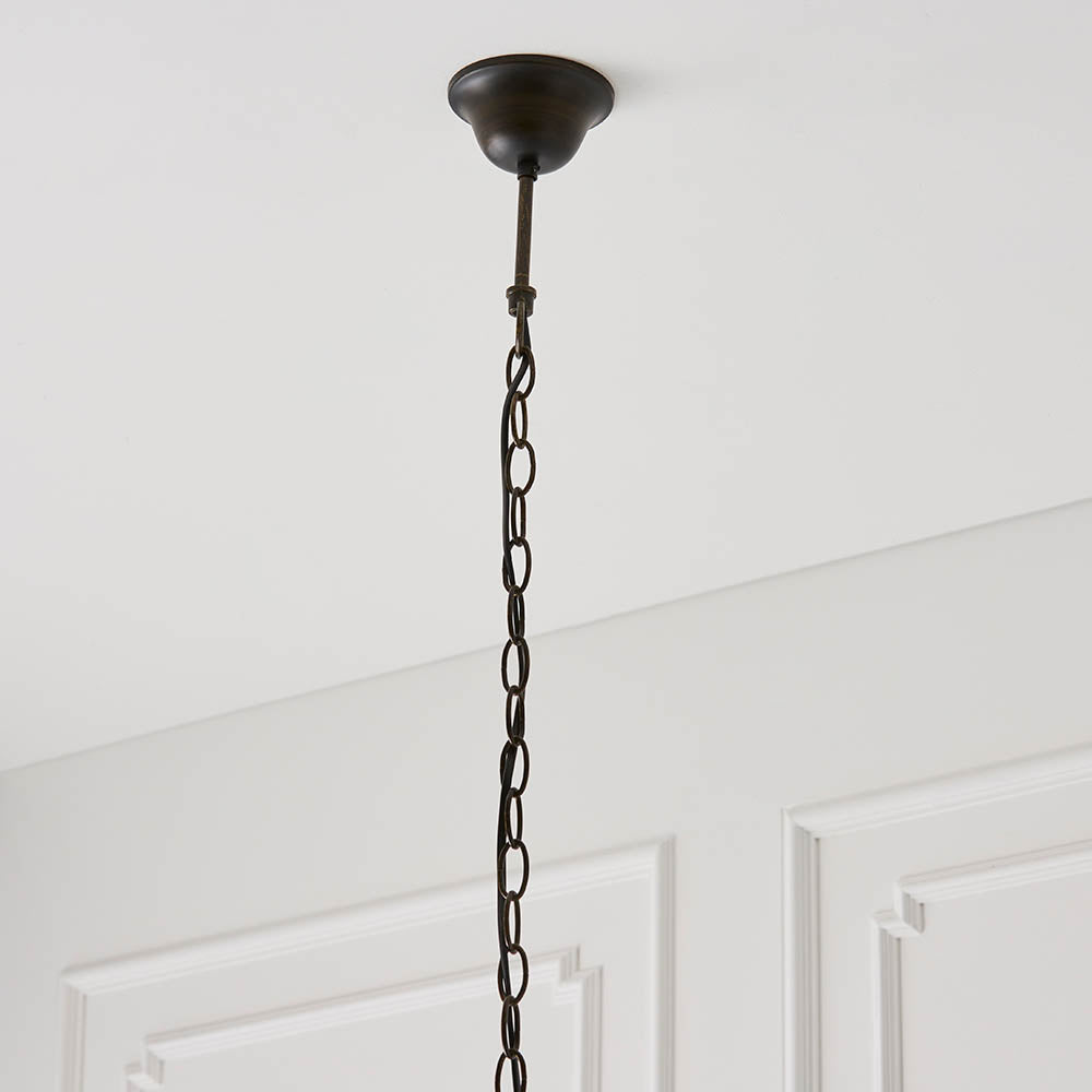 Alderworth Medium 3 Light Tiffany Pendant - Flame