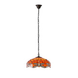 Alderworth Medium 3 Light Tiffany Pendant - Flame
