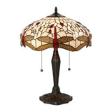 Alderworth Medium Tiffany Table Lamp - Beige