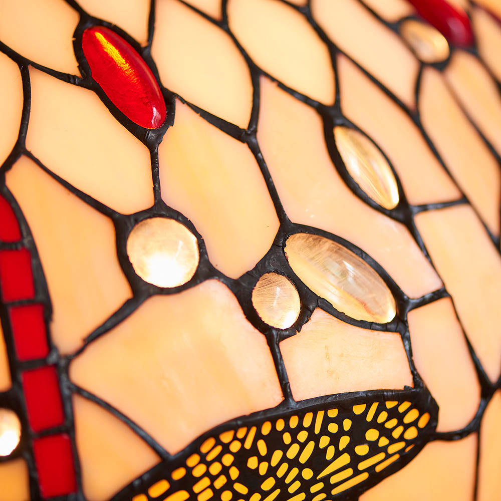 Alderworth Medium Tiffany Table Lamp - Beige