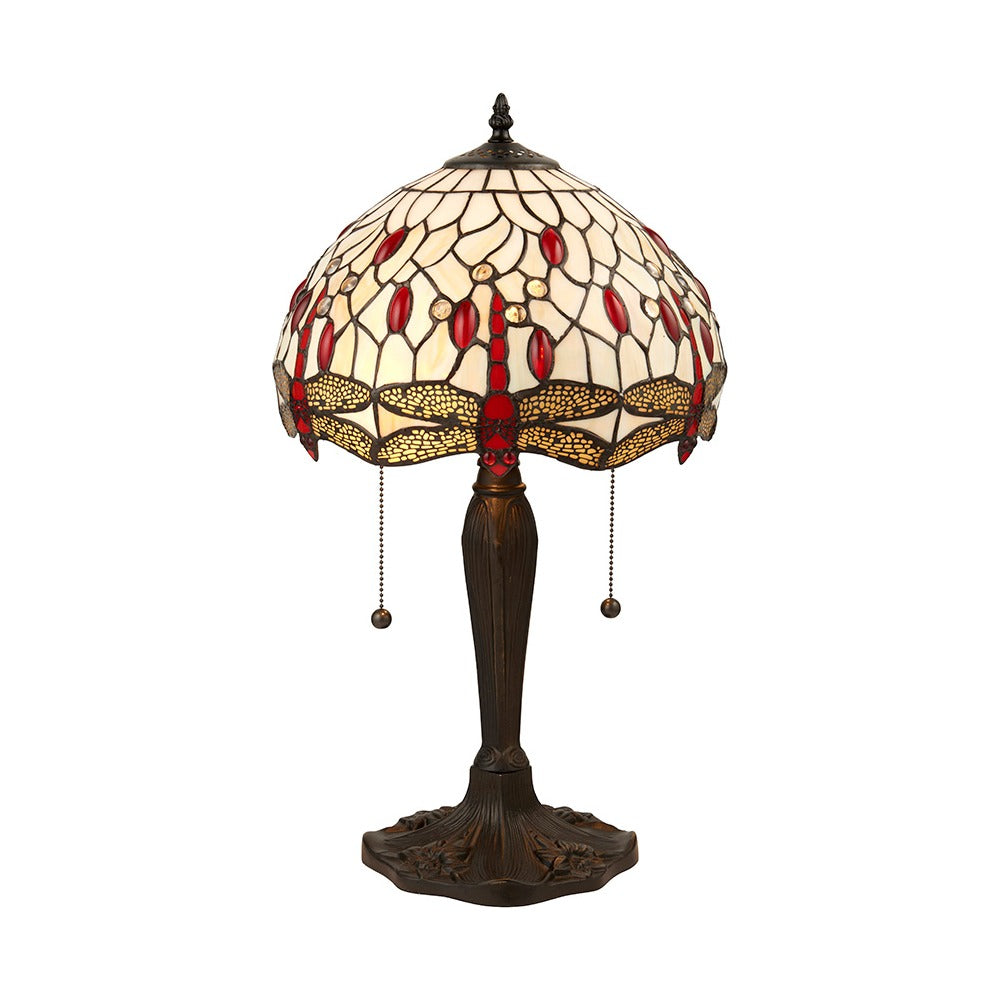 Alderworth Small Tiffany Table Lamp - Beige